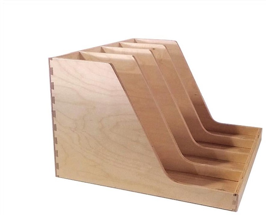 Custom Scalloped Angle with Divider drawer box