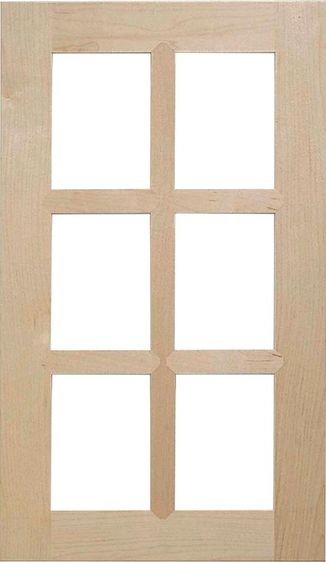 Shaker French Lite cabinet door style